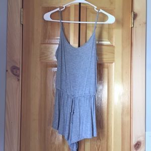 Simple gray romper